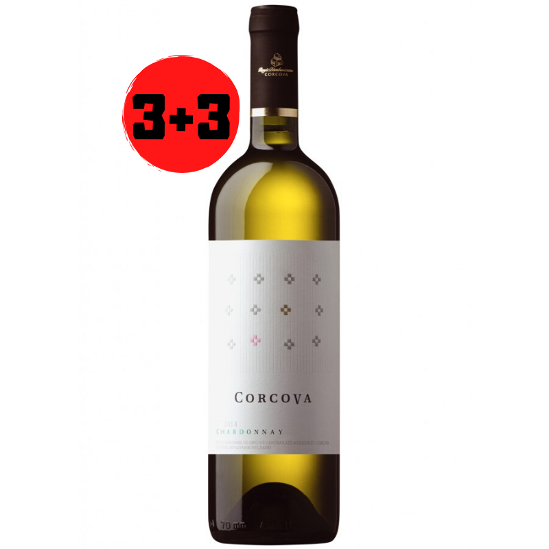 Vin Alb Corcova Chardonnay 3+3